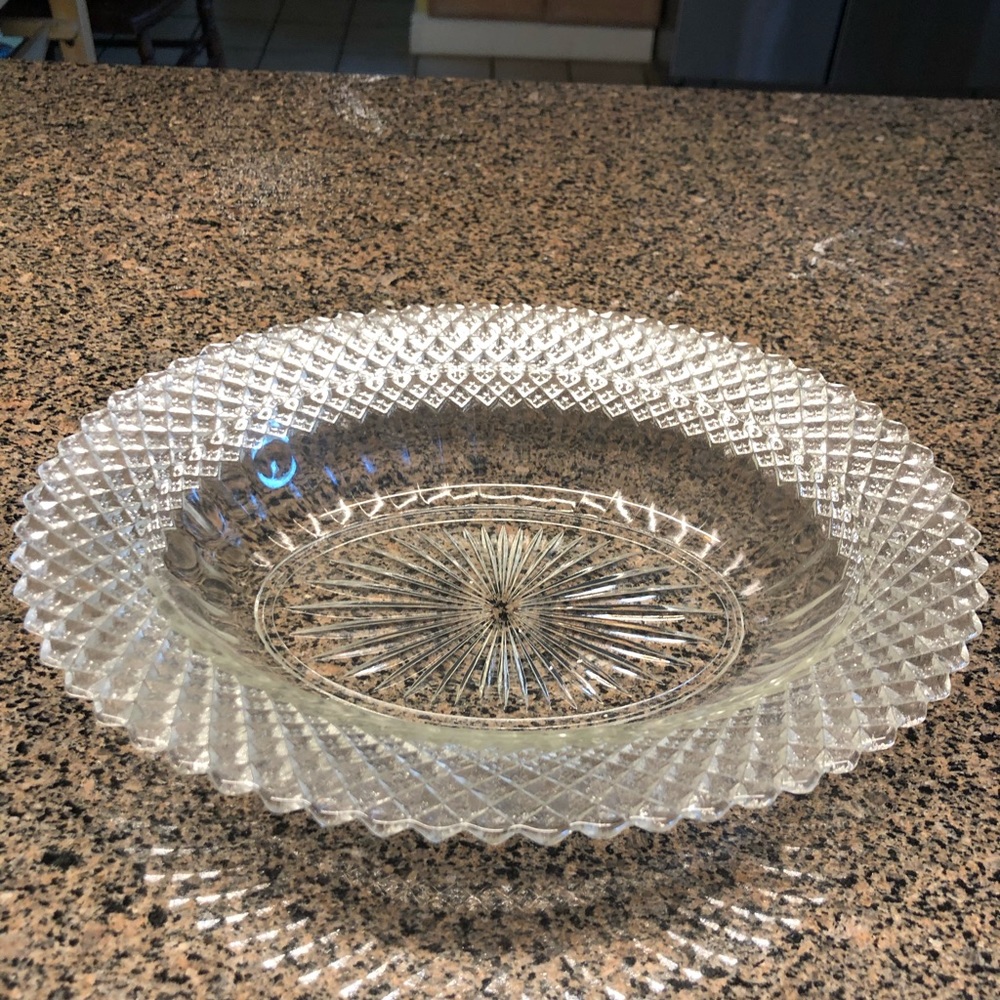 Vintage glass dish